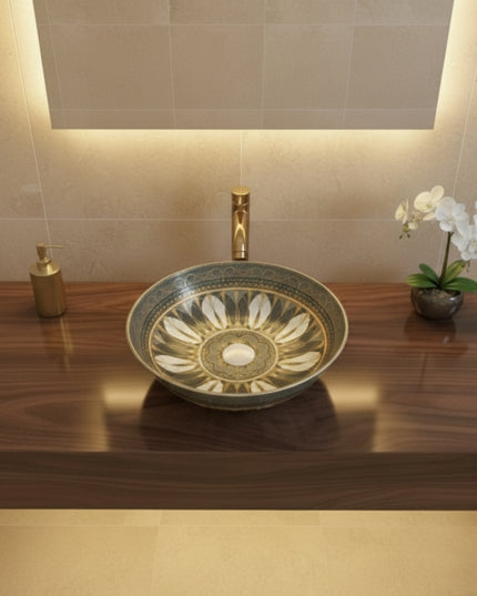 MOROCCAN design art basin