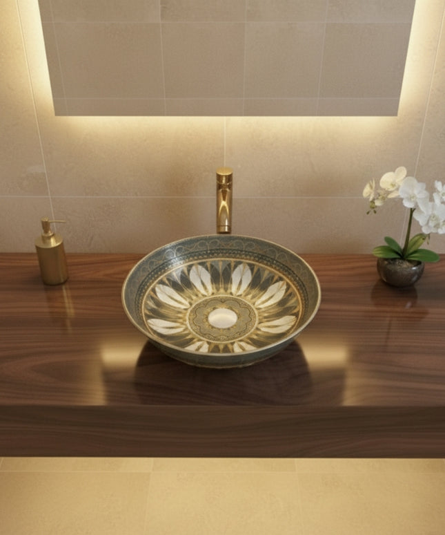 MOROCCAN design art basin